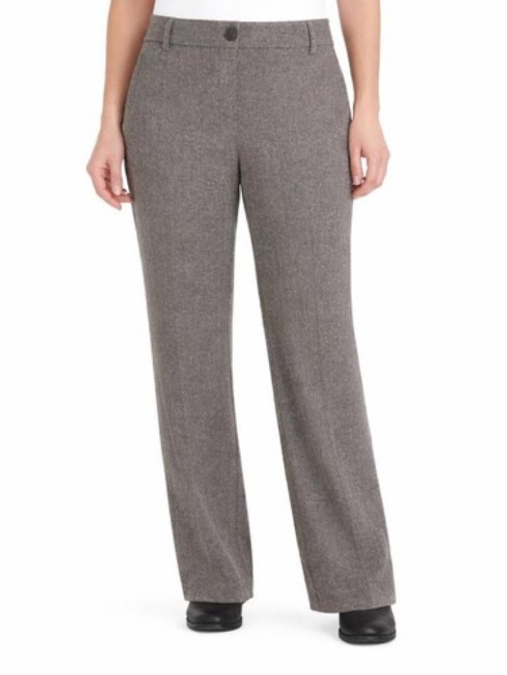 Hilary Radley Women's Straight Leg Pants Brown Combo